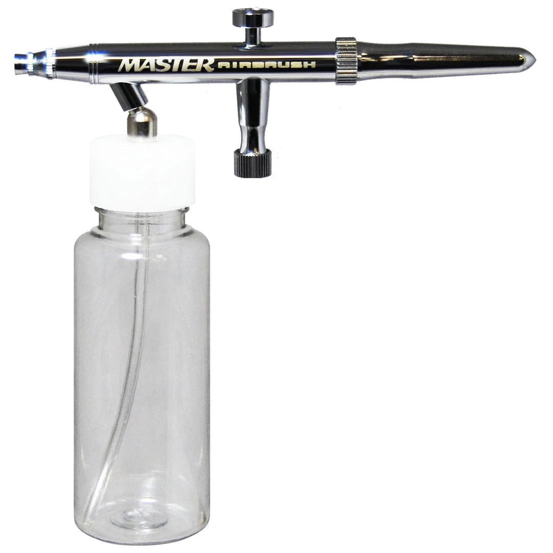 Master Airbrush Multi-Purpose Siphon Feed Single Action Airbrush Kit With A 4 Oz. Plastic Bottle And A 0.3mm Fluid Tip 3 Master Airbrush Multi-Purpose Siphon Feed Single Action Airbrush Kit With A 4 Oz. Plastic Bottle And A 0.3mm Fluid Tip
