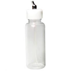 Master Airbrush 4 Ounce Plastic Airbrush Bottle (Jar) With 60 Angle Adapter Lid Assembly, Fits Master ABD-2010 Suction Feed Airbrush Airbrush Cups & Jars
