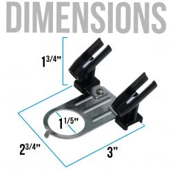 Master Airbrush Airbrush Holder For 2 Airbrushes; Mounts Onto Regulator And Water Trap Filters For Airbrush Air Compressors