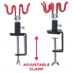 Master Airbrush Clamp-On Airbrush Holder Stand Holds 2 Airbrushes, Table Or Bench Top Mount Airbrush Stands & Holders