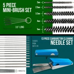 Master Airbrush Deluxe Airbrush Cleaning Kit - Includes A 3 In 1 Airbrush Clean Pot, 2 - 4oz Bottles Of Cleaning Solution & Cleaning Tool Kit