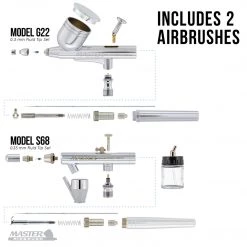 Master Airbrush 2 Airbrush Nail System Kit With 12 Paint Color Set, High Performance Single-Piston Airbrush Air Compressor 11 Master Airbrush 2 Airbrush Nail System Kit With 12 Paint Color Set, High Performance Single-Piston Airbrush Air Compressor