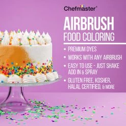 Master Airbrush Cake Decorating Systems Cake Decorating 2 Airbrushing System Kit With 12 Color Food Coloring Set, Pro Cool Runner II Dual Fan Air Compressor - How To Guide