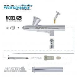 Master Airbrush Cool Runner II Dual Fan Air Compressor Custom Body Art System With Gravity Feed Airbrush, 8 Color Temp Tattoo Paint Set, 100 Stencils Face & Body Art Systems