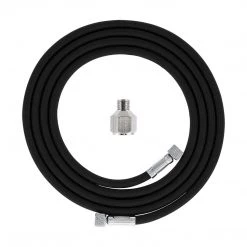 Master Airbrush Airbrush Hoses Premium 6 Foot Nylon Braided Airbrush Hose With 1/8" BSP Size Fittings Plus A 1/4" BSP Female To 1/8" BSP Male Fitting Conversion Adapter