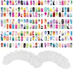 Master Airbrush Airbrush Nail Stencils - Design Series Set # 14 Includes 20 Individual Nail Templates With 16 Designs Each For A Total Of 320 Designs Of Series #14
