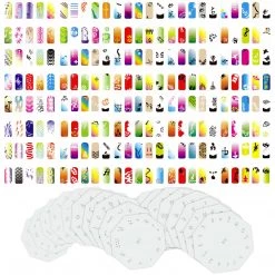 Master Airbrush Airbrush Nail Stencils - Design Series Set # 16 Includes 20 Individual Nail Templates With 13 Designs Each For A Total Of 260 Designs Of Series #16