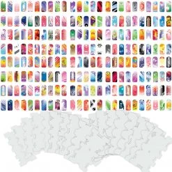 Master Airbrush Airbrush Nail Stencils - Design Series Set # 3 Includes 20 Individual Nail Templates With 12 Designs Each For A Total Of 240 Designs Of Series #3