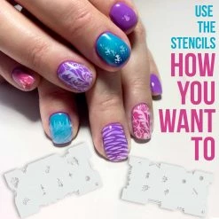 Master Airbrush Airbrush Nail Stencils - Design Series Set # 4 Includes 20 Individual Nail Templates With 16 Designs Each For A Total Of 320 Designs Of Series #4