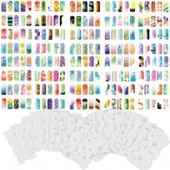 Master Airbrush Airbrush Nail Stencils - Design Series Set # 4 Includes 20 Individual Nail Templates With 16 Designs Each For A Total Of 320 Designs Of Series #4