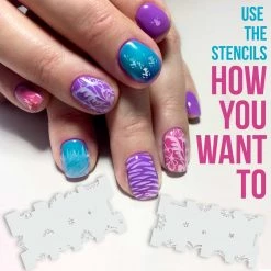 Master Airbrush Airbrush Nail Stencils - Design Series Set # 5 Includes 20 Individual Nail Templates With 13 Designs Each For A Total Of 260 Designs Of Series #5