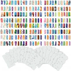 Master Airbrush Airbrush Nail Stencils - Design Series Set # 7 Includes 20 Individual Nail Templates With 16 Designs Each For A Total Of 320 Designs Of Series #7