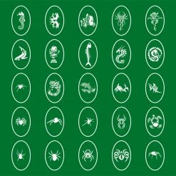 Master Airbrush Airbrush Tattoo Stencils Temporary Tattoo Stencils Booklet Set 15 With 100 Different Self-Adhesive Reusable Stencil Designs