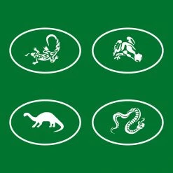 Master Airbrush Airbrush Tattoo Stencil Set 58 Book Of 20 Dinosaur & Reptiles Airbrush Tattoo Stencils