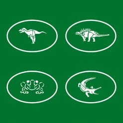 Master Airbrush Airbrush Tattoo Stencil Set 58 Book Of 20 Dinosaur & Reptiles Airbrush Tattoo Stencils
