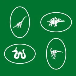 Master Airbrush Airbrush Tattoo Stencil Set 58 Book Of 20 Dinosaur & Reptiles Airbrush Tattoo Stencils