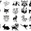 Master Airbrush Self Adhesive Airbrush Tattoo Stencils Set 50 Book Of 20 Animals Design Reusable