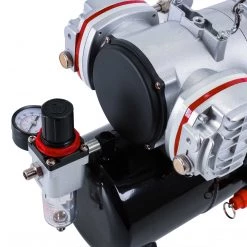 Master Airbrush Professional High Performance Twin Cylinder Piston Airbrush Air Compressor With Air Storage Tank, Regulator, Gauge & Water Trap Filter 13 Master Airbrush Professional High Performance Twin Cylinder Piston Airbrush Air Compressor With Air Storage Tank, Regulator, Gauge & Water Trap Filter