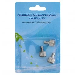Master Airbrush Set Of 3 Airbrush Quick Release Coupler Plugs With 1/8" BSP Female Thread Connections And 5mm Male Nipple Tails (Quick Connect Coupler Not Included) Airbrush Fittings 10 Master Airbrush Set Of 3 Airbrush Quick Release Coupler Plugs With 1/8