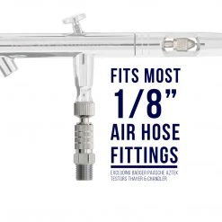 Master Airbrush Airbrush Fittings Airbrush Quick Release Disconnect Coupler With Plug 1/8 In. BSP Male And Female Connections