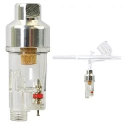 Master Airbrush Airbrush Fittings Premium Airbrush In-Line Mini Air Filter And Water Trap (Connects Directly Onto Airbrushes And Hoses With 1/8