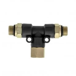 Master Airbrush 2 Way Airbrush Air Hose Splitter Manifold With 1/8" BSP Fittings; 2 Male Air Outlets And 1 Female Air Inlet