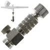 Master Airbrush Airbrush Quick Release Disconnect Coupler & Plug With Airbrush Airflow Adjustment Control Valve 1/8 In. BSP Male And Female Connections