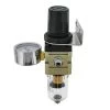 Master Airbrush Heavy Duty True Diaphragm Mini Regulator With Gauge And Water Trap Filter, Fits Airbrush Compressors Airbrush Regulators & Valves