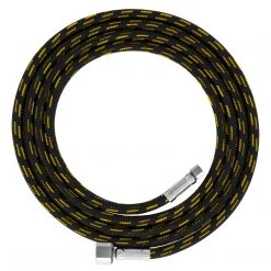 Master Airbrush Airbrush Hoses Premium 6 Foot Nylon Braided Airbrush Hose With Standard 1/8" Size Fitting On One End And A 1/4" Size Fitting On The Other End (Hose Color May Vary)