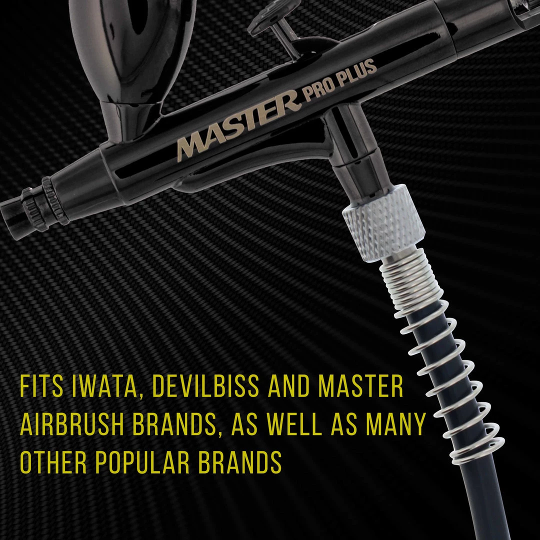 Master Airbrush 6 Foot Polyurethane Plastic Airbrush Hose With Standard 1/8" Size Fittings On Both Ends 6 Master Airbrush 6 Foot Polyurethane Plastic Airbrush Hose With Standard 1/8" Size Fittings On Both Ends