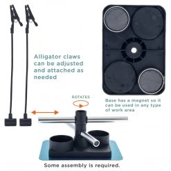 Master Airbrush Airbrush Stands & Holders Almighty Clips Airbrush Project Holder With 6 Clips, Adjustable Flexible Rods And A Magnetic Base