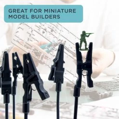 Master Airbrush Airbrush Stands & Holders Almighty Clips Airbrush Project Holder With 6 Clips, Adjustable Flexible Rods And A Magnetic Base