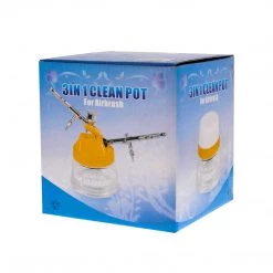Master Airbrush Airbrush Cleaning Airbrush 3 In 1 Cleaning Pot With Holder With 4 Replacement Filters And A Paint Syringe