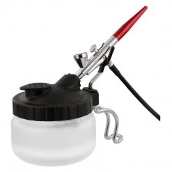 Master Airbrush Airbrush Cleaning Airbrush 3 In 1 Cleaning Pot With Holder With 4 Replacement Filters And A Paint Syringe