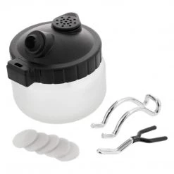 Master Airbrush Airbrush Cleaning Airbrush 3 In 1 Cleaning Pot With Holder With 4 Replacement Filters And A Paint Syringe