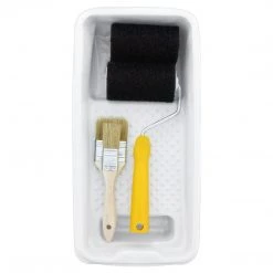 Custom Coat Paint & Bedliner Roller Accessory Application Kit - Frame, Roller, Tray, Liner, Brush