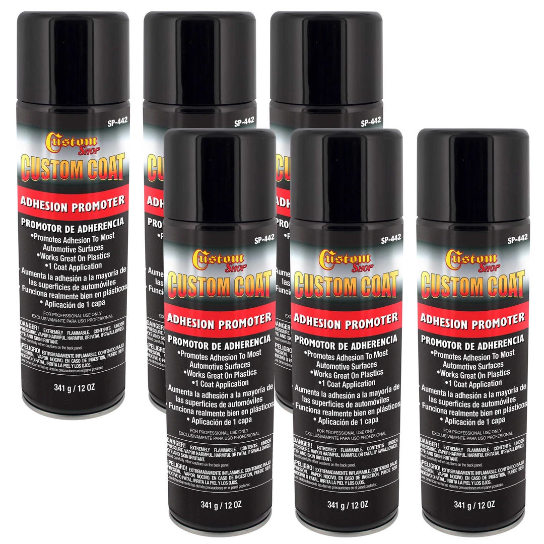 Custom Shop Adhesion Promoters Adhesion Promoter - 12 Ounce Spray Can - Use On Hard To Sand Areas And Before Applying Truck Bed Liner (Pack Of 6) 3 Custom Shop Adhesion Promoters Adhesion Promoter - 12 Ounce Spray Can - Use On Hard To Sand Areas And Before Applying Truck Bed Liner (Pack Of 6)