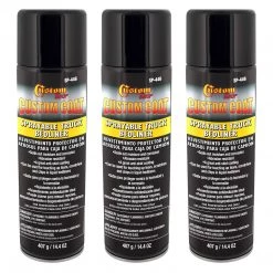 Custom Shop Truck Bed Liner Custom Coat Sprayable Truck Bedliner 14.4 Ounce Spray Can - Black (Pack Of 3)