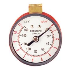 Devilbiss Pressure Gauge 0-30 PSI 1-1/2 In. Diameter, 1/8 NPT (M), Bottom Port Air Valves & Regulators