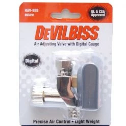 Devilbiss Air Valves & Regulators 2.5 - 160 PSI Air Adjusting Valve With Digital Pressure Gauge (803291)