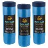 Dura-Gold 71" Wide X 65' Long Roll Of Pure Blue Pre-Taped Masking Film, 3 Pack - Overspray Paintable Plastic Protective Sheeting, Pull Down Drop Sheet