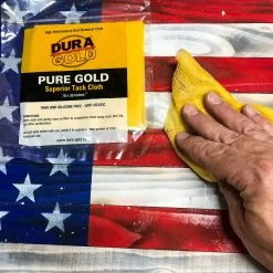 Dura-Gold Pure Gold Superior Tack Cloths - (Box Of 12) - Woodworker And Painters Grade - Compatible With Most Surfaces - Wax And Silicone Free And Anti-Static