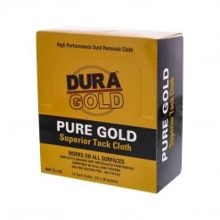 Dura-Gold Pure Gold Superior Tack Cloths - (Box Of 12) - Woodworker And Painters Grade - Compatible With Most Surfaces - Wax And Silicone Free And Anti-Static