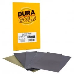 Dura-Gold Variety Pack Ultra Fine - Wet Or Dry Sandpaper Finishing Sheets 5-1/2" X 9" - Box Of 25