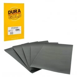Dura-Gold 1200 Grit - Wet Or Dry Sandpaper Finishing Sheets 5-1/2" X 9" Sheets - Box Of 25 Ultra Fine Sandpaper