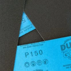 Dura-Gold 150 Grit - Wet Or Dry Sandpaper Finishing Sheets 5-1/2" X 9" Sheets - Box Of 25 Ultra Fine Sandpaper
