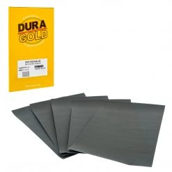 Dura-Gold 1500 Grit - Wet Or Dry Sandpaper Finishing Sheets 5-1/2" X 9" Sheets - Box Of 25 Ultra Fine Sandpaper