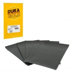 Dura-Gold Ultra Fine Sandpaper 2000 Grit - Wet Or Dry Sandpaper Finishing Sheets 5-1/2" X 9" Sheets - Box Of 25