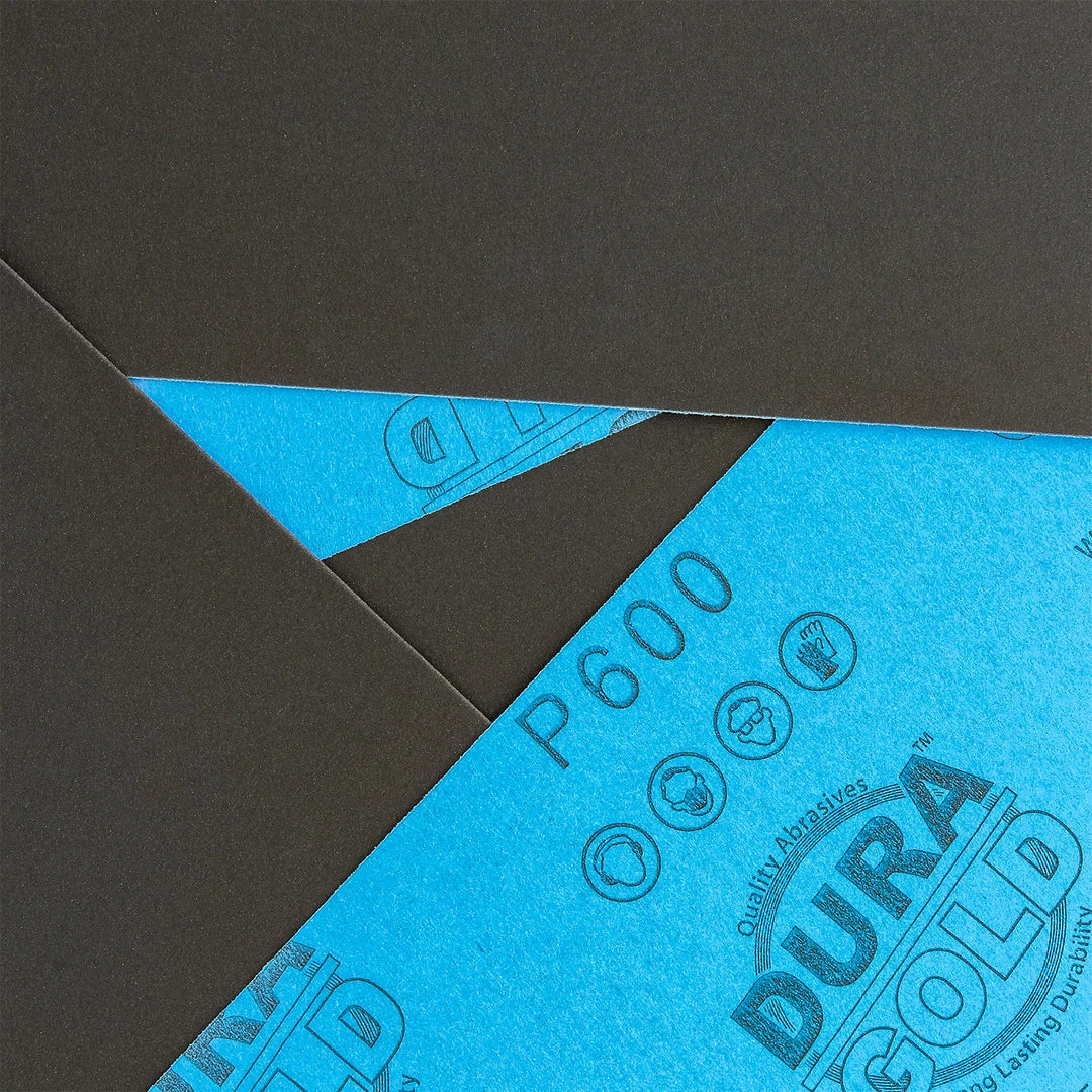 Dura-Gold 600 Grit - Wet Or Dry Sandpaper Finishing Sheets 5-1/2" X 9" Sheets - Box Of 25 4 Dura-Gold 600 Grit - Wet Or Dry Sandpaper Finishing Sheets 5-1/2" X 9" Sheets - Box Of 25