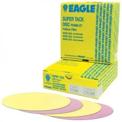 Eagle Sheets Eagle 778-1000 - 6 Inch Super-Tack Yellow-Film Discs - Grit P1000 - 50 Discs/ Box